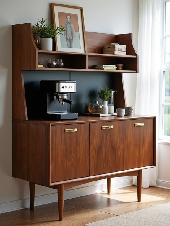stylish mid century coffee cabinet