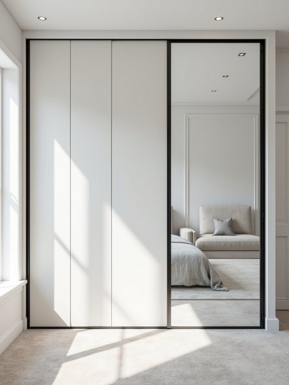stylish mirrored wardrobe systems