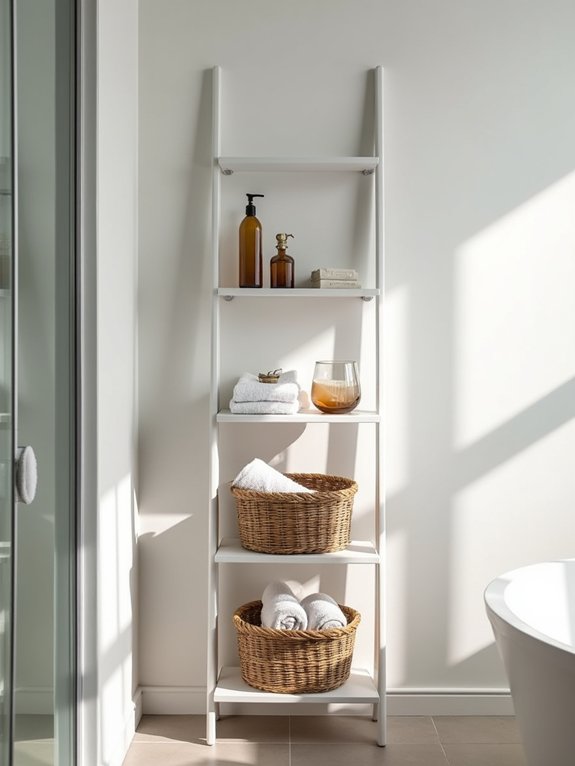 stylish space saving storage ladders