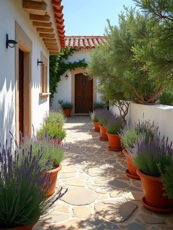 sun soaked mediterranean herb garden