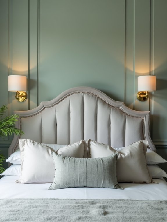 supportive headboard enhances energy