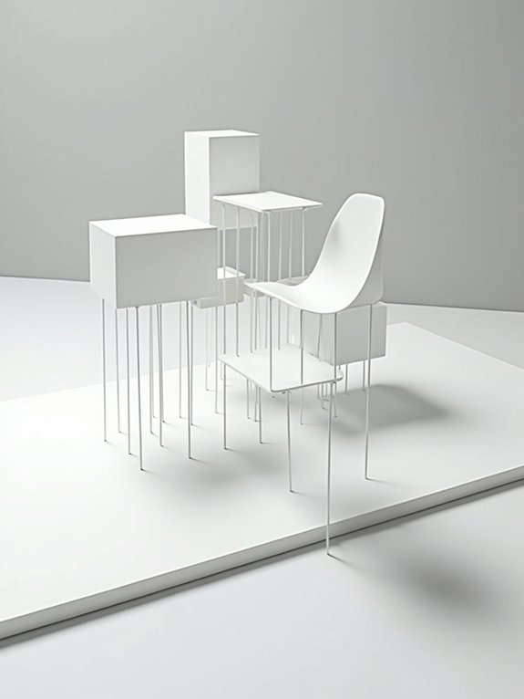 suspended architectural model displays