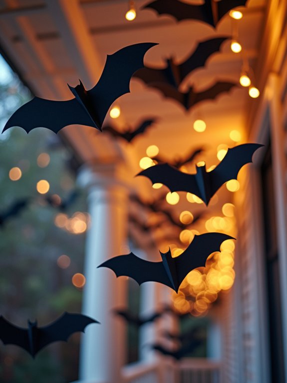 suspended bats create atmosphere