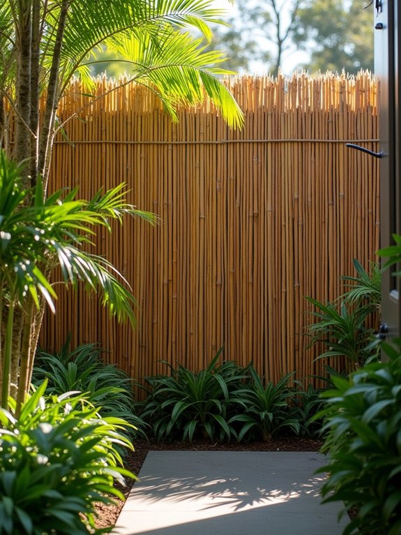 sustainable bamboo garden privacy