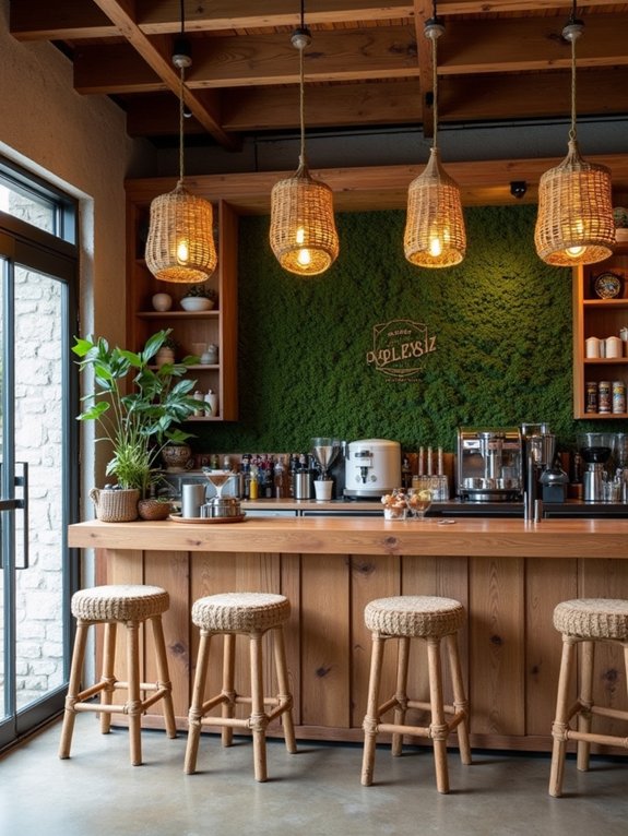 sustainable materials for coffee shops