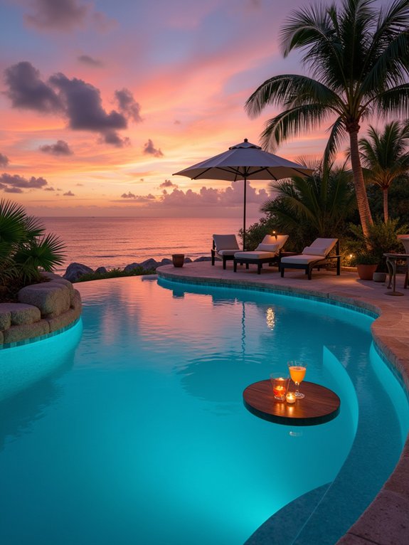 swim up bar entertainment oasis