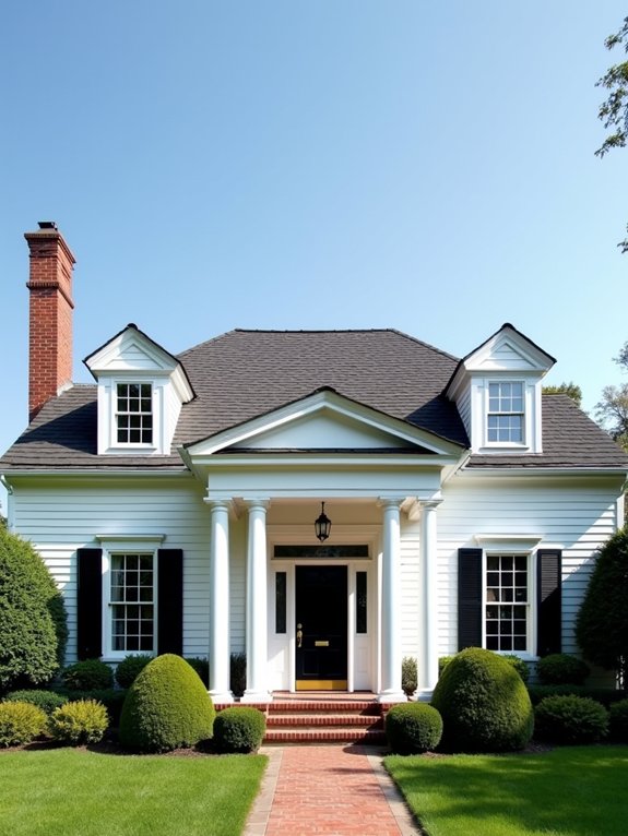 symmetrical cape grand portico