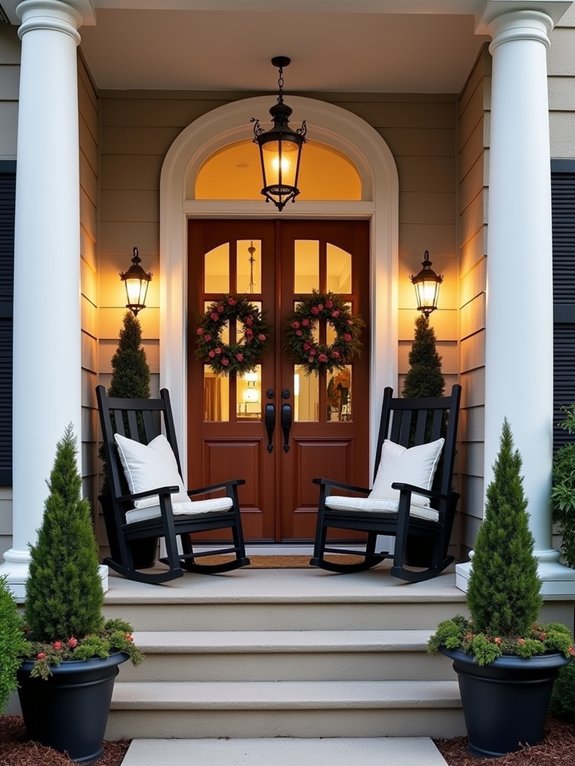 symmetrical porch design elements