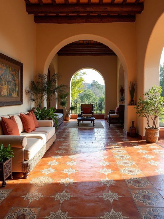terracotta tile flooring patterns