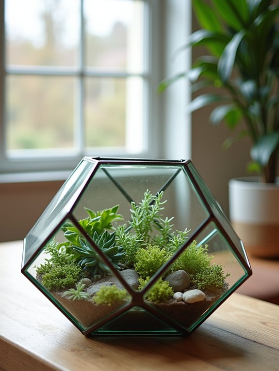 terrarium coffee table display