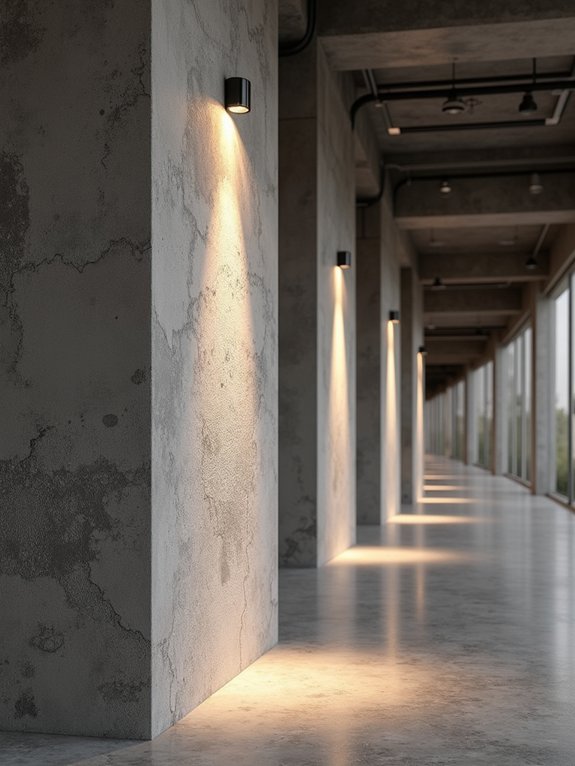 textured concrete column designs