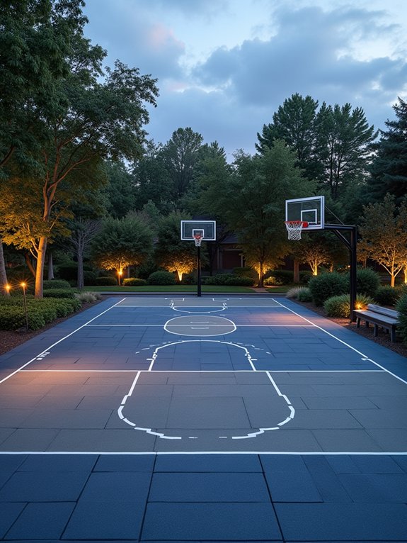 therapeutic basketball court surfaces
