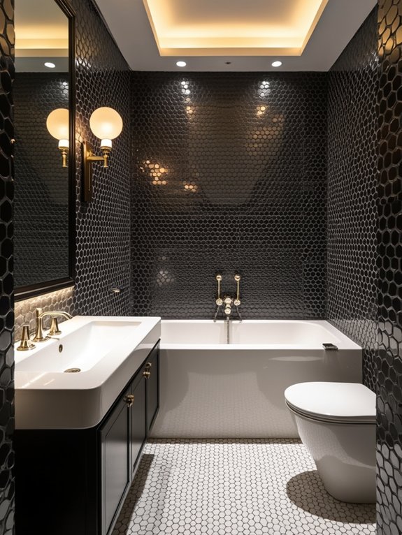 timeless charm with penny tiles
