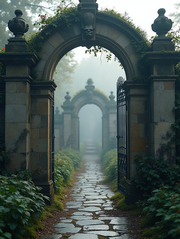 timeless gothic garden pathways