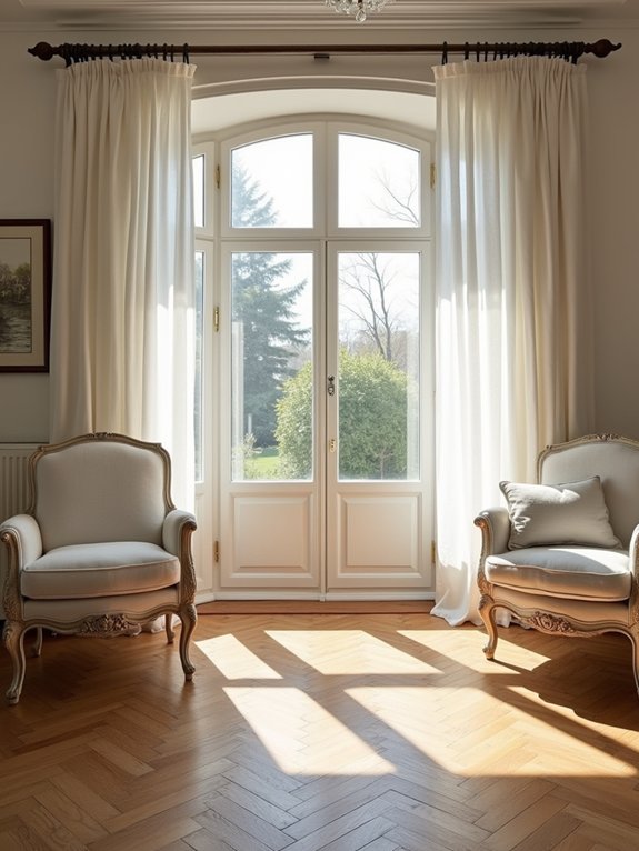 timeless herringbone wood flooring