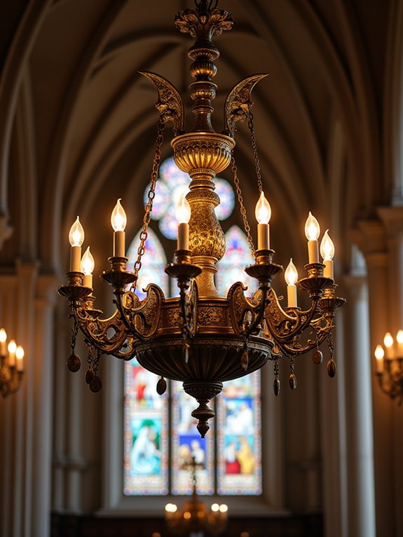 timeless medieval brass lighting
