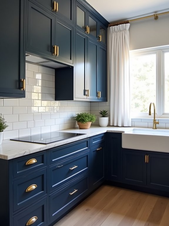 timeless navy blue elegance