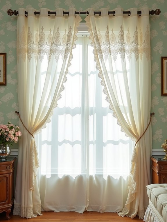 timeless victorian lace curtains