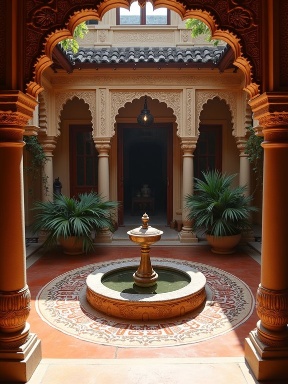 traditional chettinad courtyard design