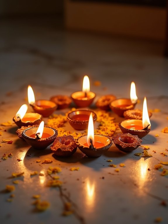 traditional oil lamps ambiance