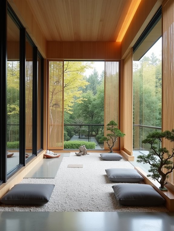 tranquil minimalist sunroom retreat