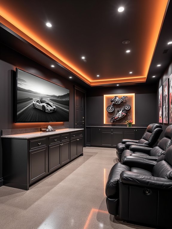 transform garage into entertainment