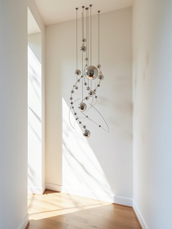 transform hallway with sculptures