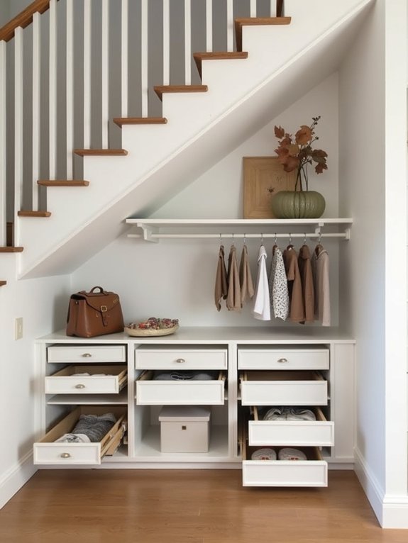 transform hallway with storage