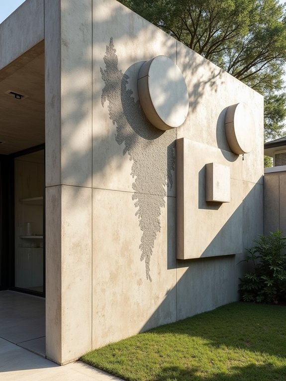 transformative concrete wall artistry