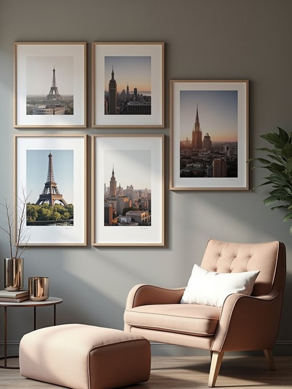 travel memories gallery wall