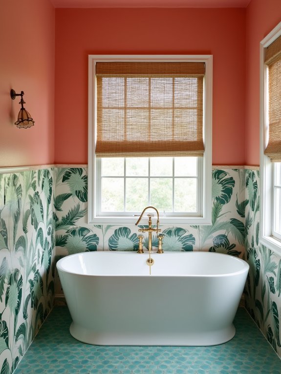 tropical coral turquoise retreat