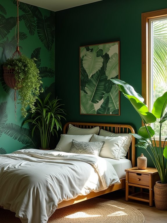 tropical jungle bedroom transformation