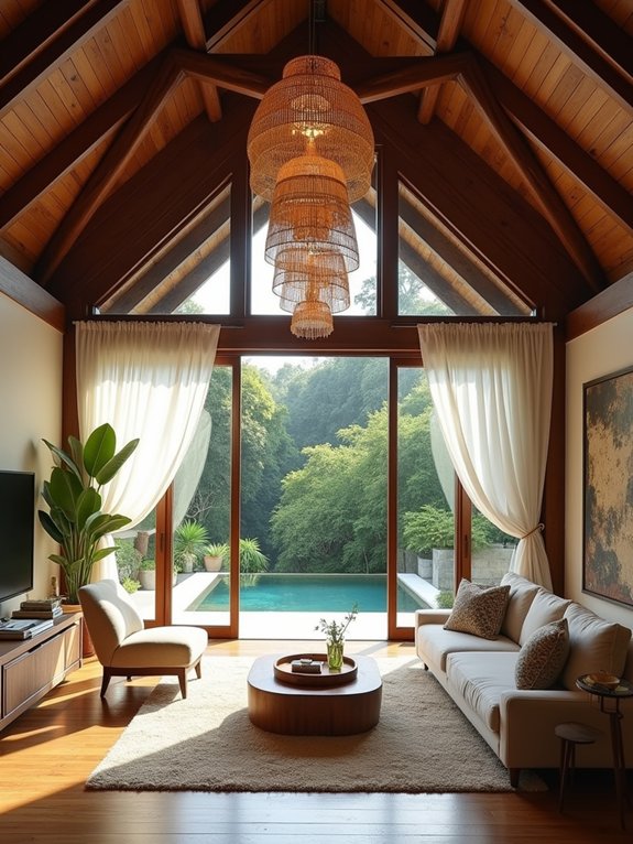 tropical open air living space