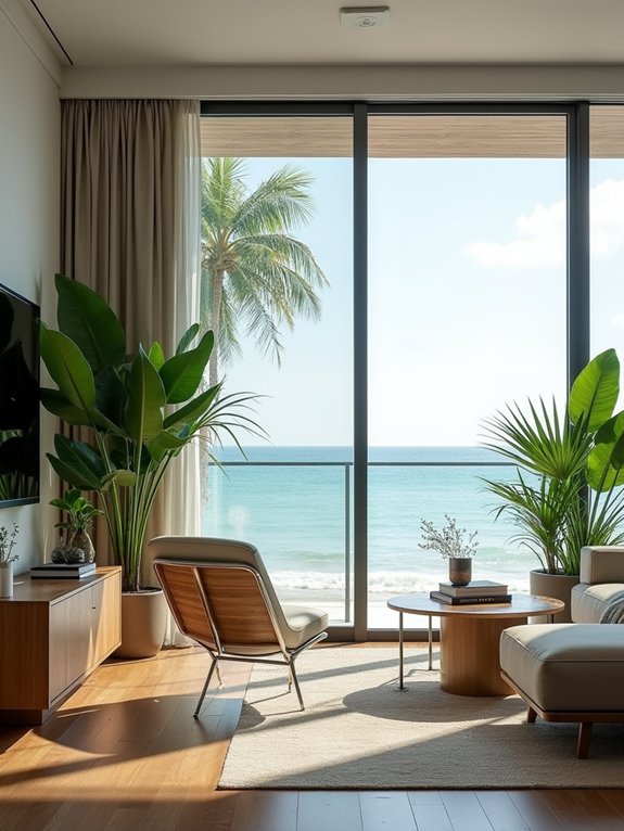 tropical plants enhance interiors