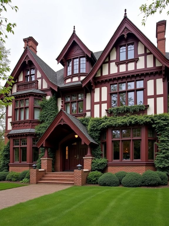 tudor revival brick architecture