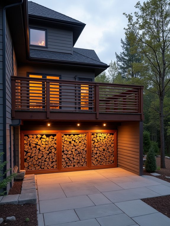 under deck firewood storage solution