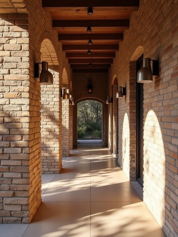 unique hallway material combinations