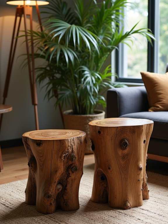 unique natural wood accents