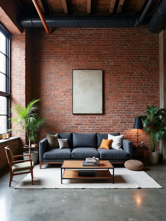 urban industrial living room