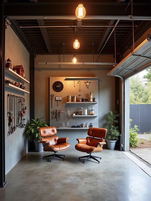 urban industrial man cave