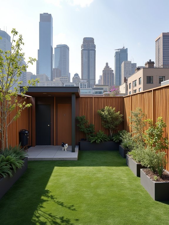 urban rooftop dog paradise