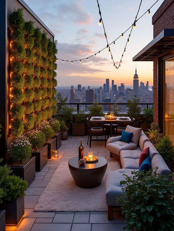 urban rooftop garden retreat