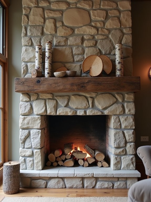 versatile birch log decor