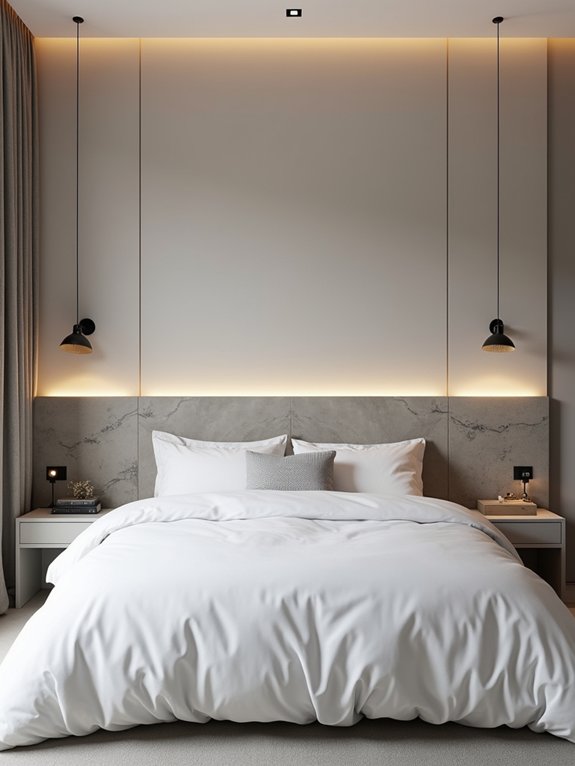 versatile concrete headboard designs