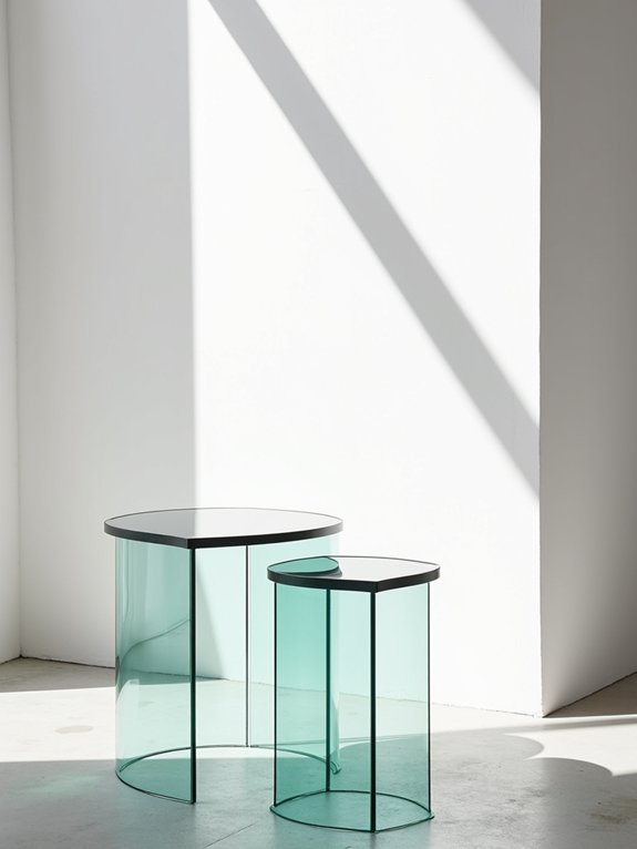versatile nested glass tables