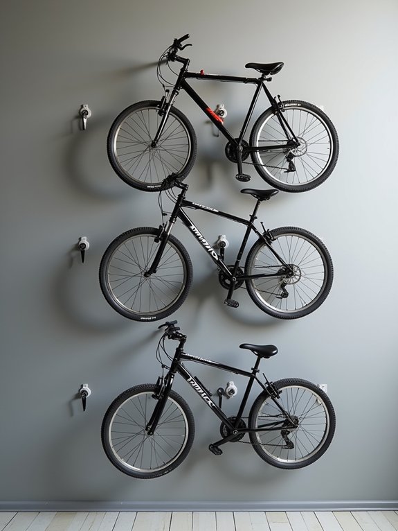 vertical bike storage options