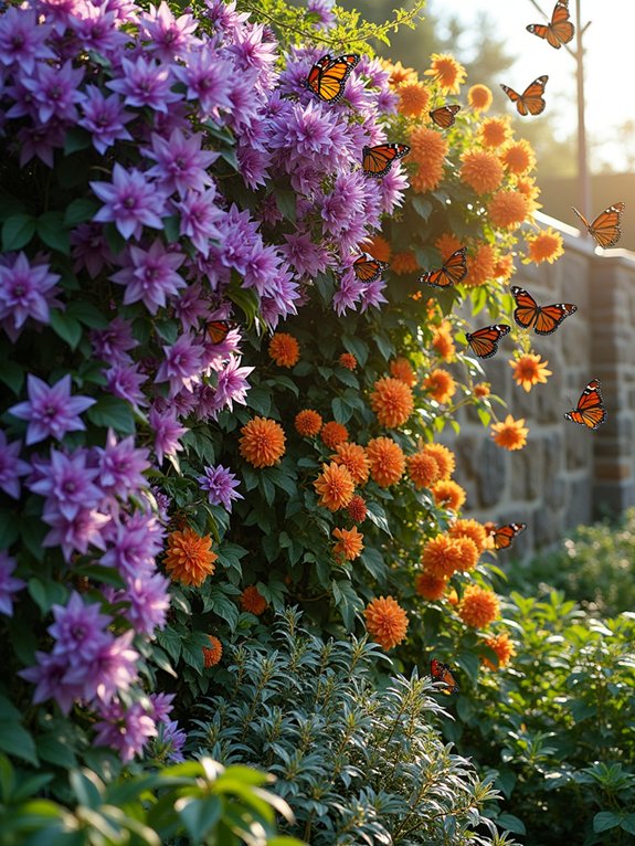 vertical butterfly garden design