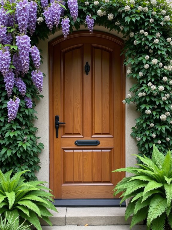 vertical garden door frame