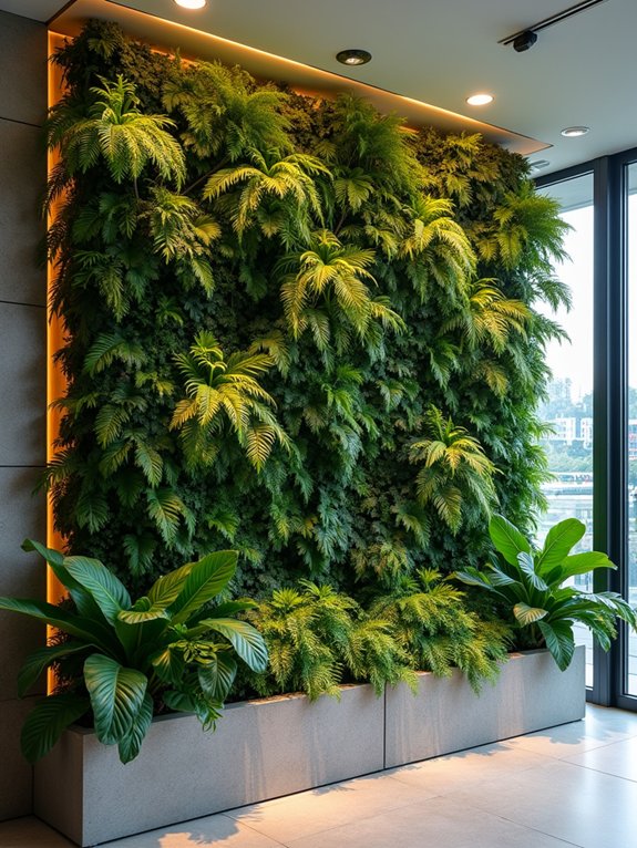 vertical gardens with irrigation