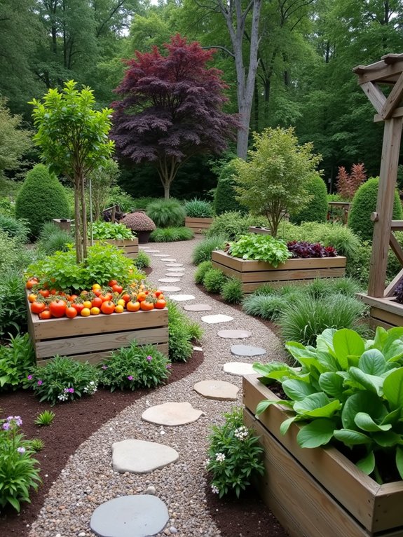 vibrant edible landscape design